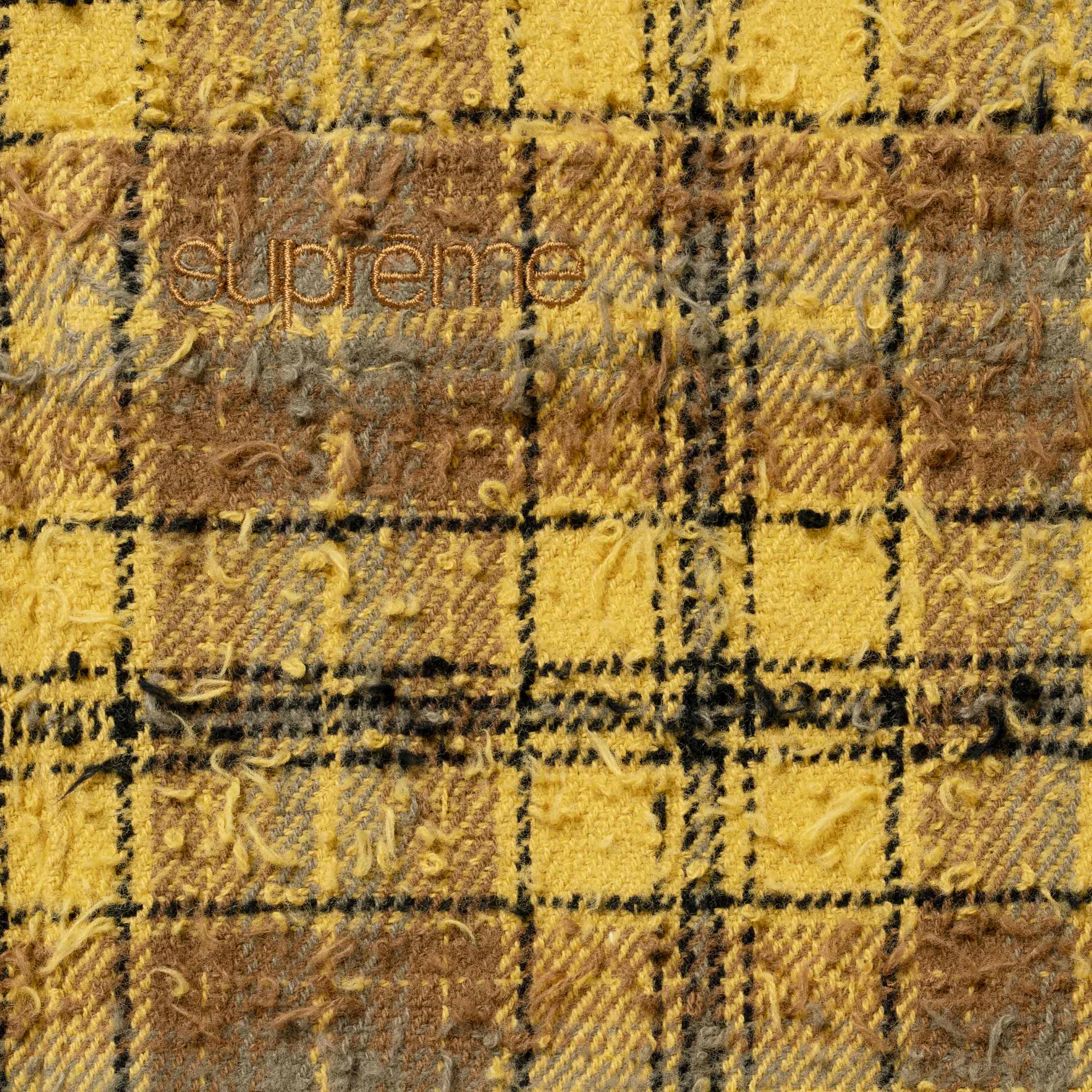 Frayed Textured Plaid Shirt view 7